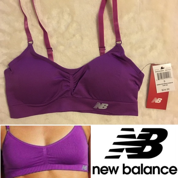 New Balance Other - New Balance sports bra soft athletic violet NWT S